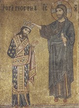 Christ crowning king Roger II of Sicily, 12th century.