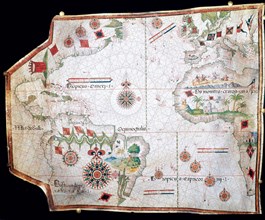 Nautical chart, 1558.