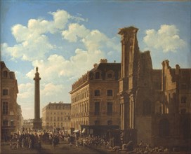 The Place Vendôme and Rue de Castiglione with the Ruins of the Church of the Feuillants, 1808.