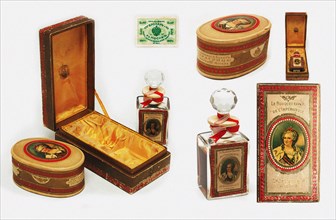 Perfume collection Favorite Bouquets of the Empress Catherine the Great by Bro&#1089ard, c. 1913.