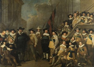Officers and other Marksmen of the V District in Amsterdam Led by Captain Cornelis de Graeff and Lie