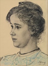 Portrait of Agatha Donkers-De Vries, 1913.