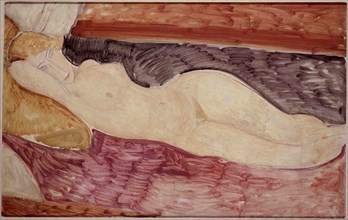 Nude Woman Lying Down, 1918-1919.