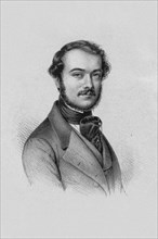 Portrait of the violinist and composer Antonio Bazzini (1818-1897), 1840s.