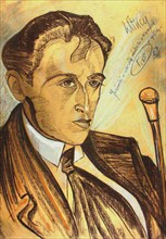 Portrait of the poet Bruno Jasienski (1901-1938), 1923.