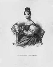 Portrait of the composer Leopoldine Blahetka (1811-1887), 1830-1840s.