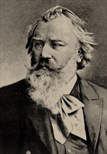 Portrait of the composer Johannes Brahms (1833-1897).