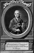 Portrait of the violinist and composer Bartolomeo Campagnoli (1751-1827).