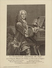 Portrait of the composer Louis-Nicolas Clérambault (1676-1749), c. 1750.