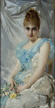 Portrait of an elegant Lady, c. 1890.