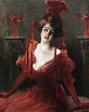 Portrait of the dancer Isadora Duncan (1877-1927), 1905-1909.