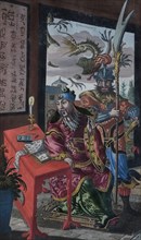 Gedenkwaerdig bedryf in het Keizerrijk van Taising of Sina by Olfert Dapper, 1670.