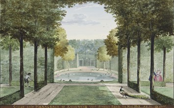 The garden with the menagerie of the Huis Zuydwind at 's Gravenzande, 1746.