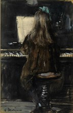 Floortje plays piano.