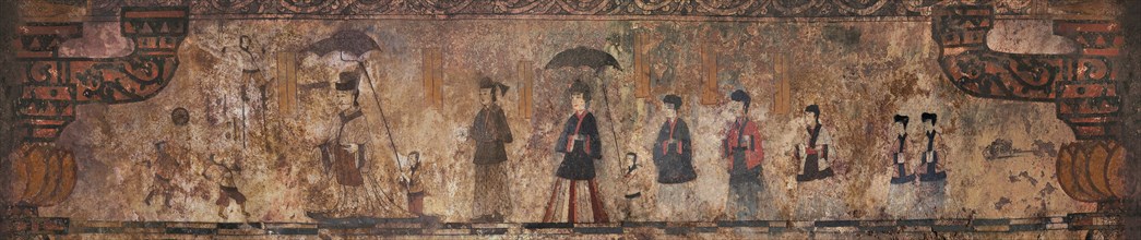 The procession of the tomb's master. The mural painting of the Susan-ri Tomb, Second Half of the 5th