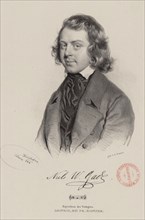 Portrait of the composer Niels Wilhelm Gade (1817-1890), 1844.