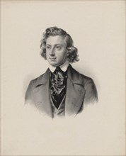 Portrait of the composer Niels Wilhelm Gade (1817-1890), 1845.