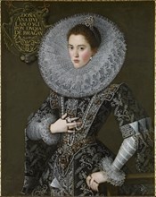 Portrait of Ana de Velasco y Girón (1585-1607), Duchess of Braganza, ca 1603.