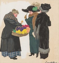 A Flower Seller, 1900s-1910s.