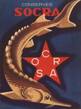 Advertising Poster for Canned Sturgeon, 1932.