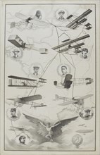 Aviation pioneers  of France, 1910.