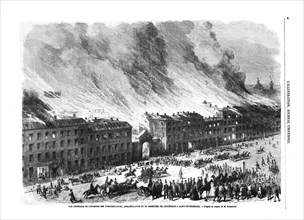 Fire in Saint Petersburg, May 1862, 1862.
