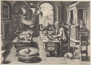 Flavio Gioia of Amalfi discovering the Power of the Lodestone, ca 1590.