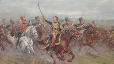 General Lasalle (1775-1809) in the Battle of Wagram, 1906.
