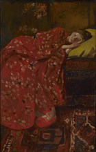 Girl in a Red Kimono (Geesje Kwak), c. 1895.