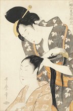Hairdresser (Kamiyui), c. 1798.