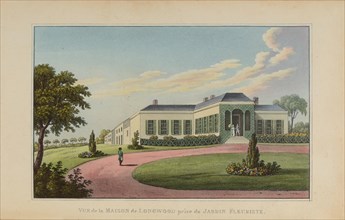 Longwood House on the island of Saint Helena, 1818.