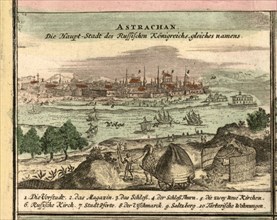 Map of Astrakhan, 1762.
