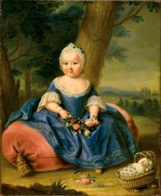 Maria Theresa as a three-year-old girl, ca 1720.