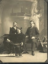 Mikhail Matyushin, Kazimir Malevich and Aleksei Kruchenykh, 1913.