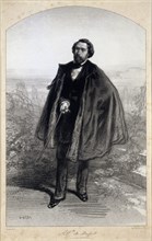 Portrait of Alfred de Musset (1810-1857), .