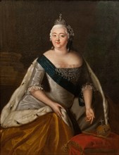 Portrait of Empress Elizabeth of Russia (1709-1762), Mid of the 18th cen..