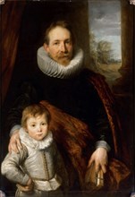 Portrait of Jean Richardot (1540-1609) and his son , c. 1618.