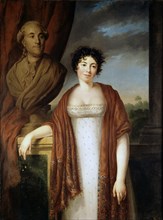 Portrait of the author Baronne Anne Louise Germaine de Staël (1766-1817), .