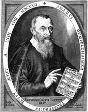 Portrait of the composer Adam Gumpelzhaimer (1559-1625), 1622.