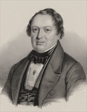 Portrait of the composer Franz Glaeser (1798-1861), 1860.
