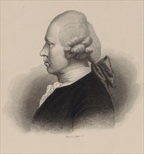 Portrait of the composer Johann Adam Hiller (1728-1804) , 1840.
