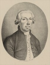 Portrait of the flautist and composer Friedrich Hartmann Graf (1727-1795), 1800s.