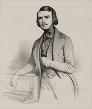 Portrait of the pianist and composer Alexandre Edouard Goria (1823-1860), 1845.