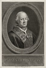 Portrait of the Pope Pius VI (1717-1799), .
