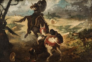 Scene from Don Quijote de la Mancha by M. de Cervantes, 1868-1870.