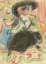 Seated Girl with Hat, 1909.