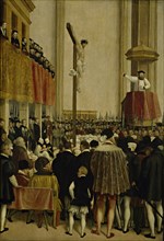Sermon of the Papal Legate Cornelio Musso (1511-1574), in the Augustinian Church, Vienna, 1561.