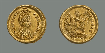 Solidus of Empress Aelia Pulcheria (399-453), 414-453.