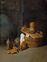 Still life with household utensils, 1645.