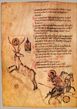 The Chludov Psalter. Psalm 96, ca 850.